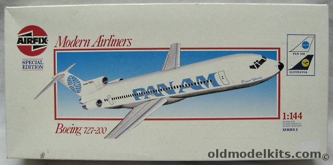 Airfix 1/144 Boeing 727-200 Pan Am or Lufthansa - 'Wide Box' issue, 03183 plastic model kit